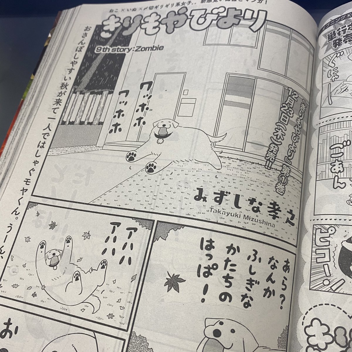 あした祝日のため、1日早く講談社イブニング発売です。「きりもやびより」第9話掲載されてます。単行本1巻は12/23発売。ムーコのお蔵出しクオカードプレゼントもやるみたいですのでどうぞよろしくです!詳細はきりもやびより公式へ→ @kirimoyabiyori 