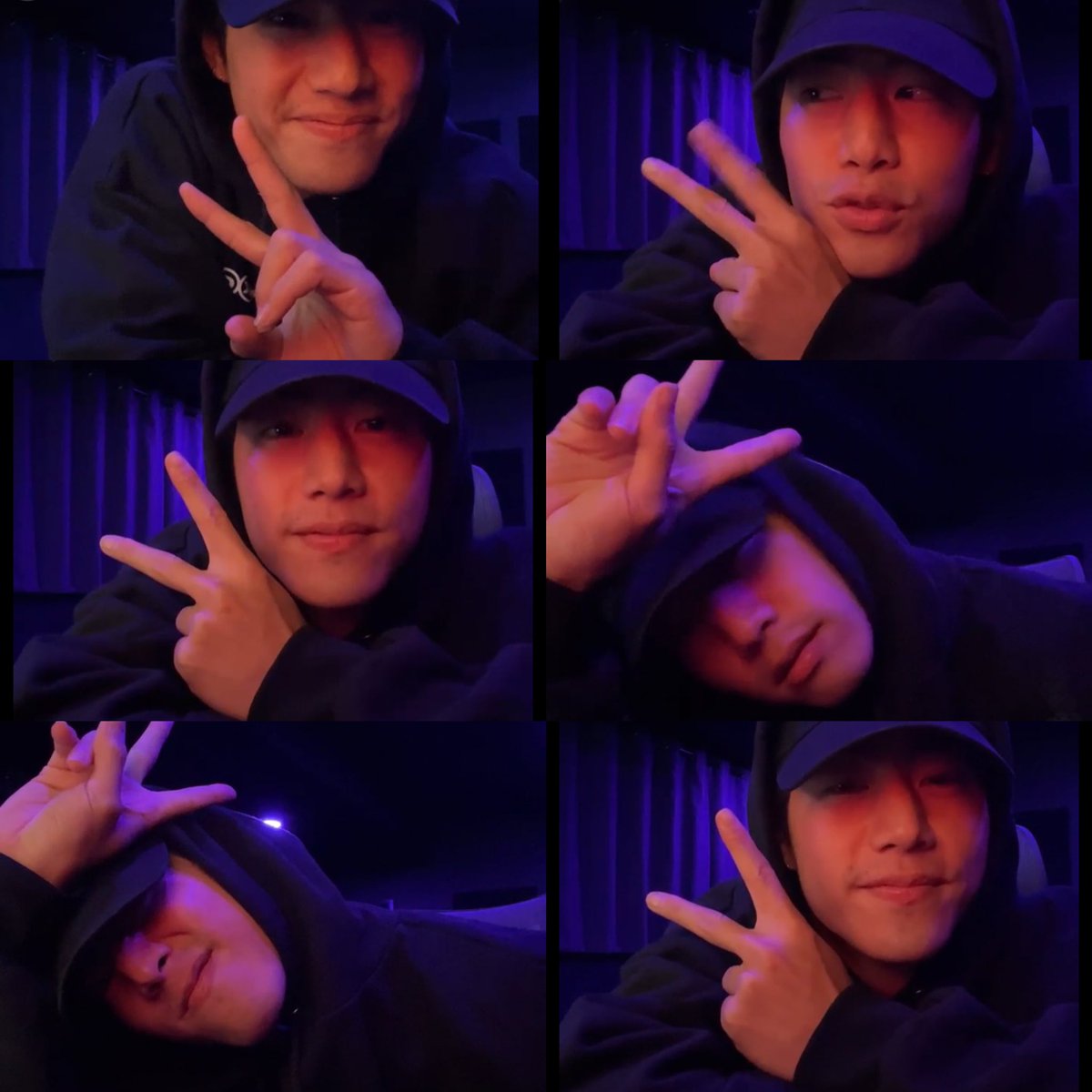tuanxcoco's tweet photo. So, how many times did @marktuan do ✌🏻during his IG live? 🤣 https://t.co/grDGVcWwpF