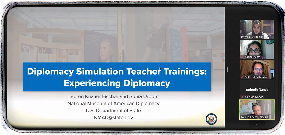 We are happy to report that our program “Simulation Games in Diplomatic Training” has been successfully launched. The first Diplomacy Simulations sessions were conducted by the Team of the National Museum of American Diplomacy (NMAD). #DiscoverDiplomacy #IEW2021