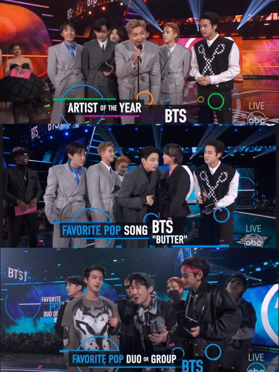 mollajoon's tweet photo. they sweeped all the three nominations! i am so proud of them 😭😭😭 #BTSxAMAs https://t.co/I906ELHk93