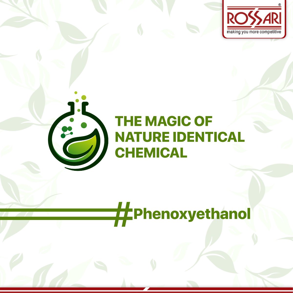 RossariBiotech's tweet photo. Why do you think #Phenoxyethanol is called a “ #NatureIdentical ” #Chemical?*
For commercial applications, phenoxyethanol has been synthetically re-created in a laboratory, where it is commonly known as making a “nature identical” chemical.
#Cosmetics #Follow #Growth #like https://t.co/8xRUmrrLYC