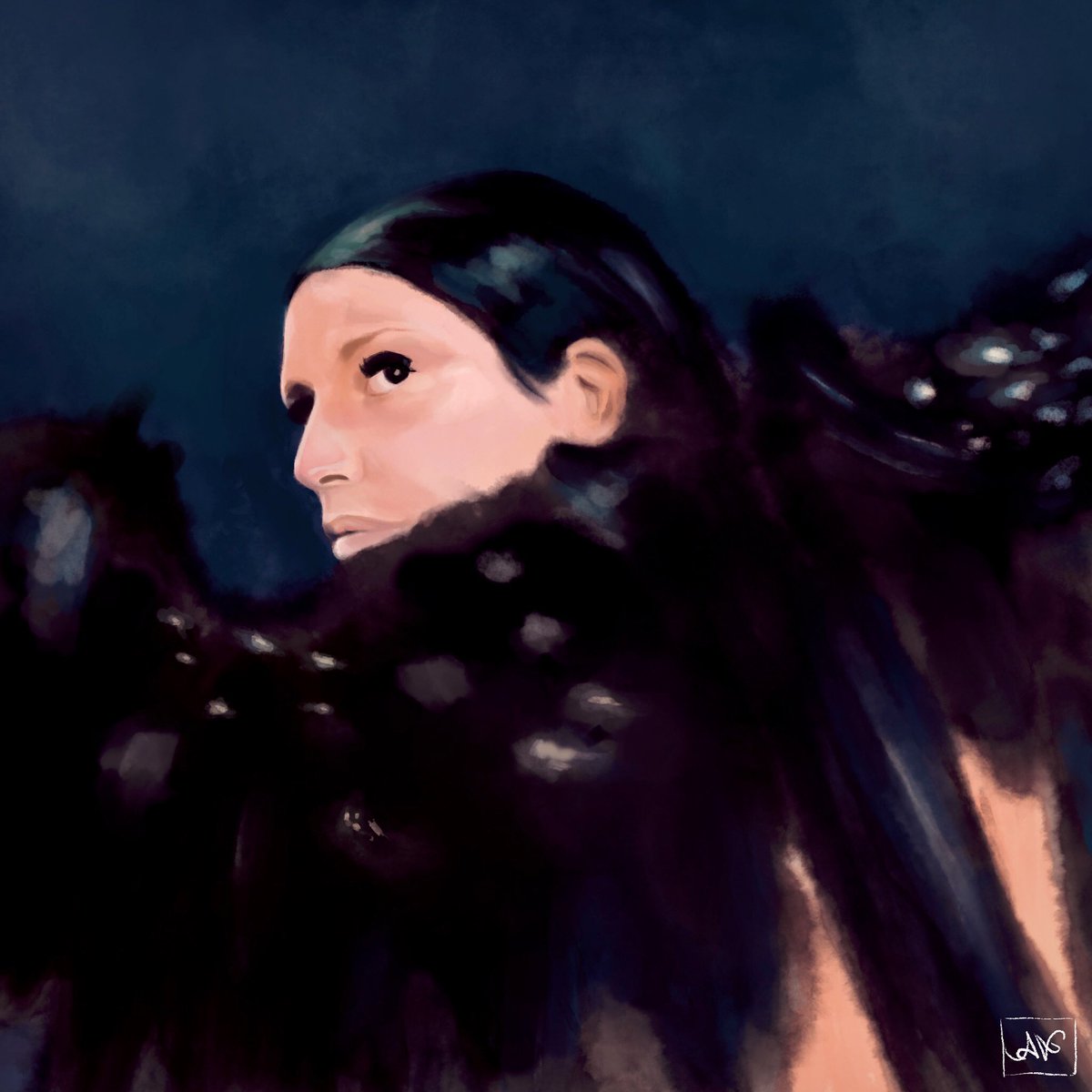 quaseaberto's tweet photo. JOANNA
fiz essa arte aqui da @SEVDALIZA 😍
#illustration #Procreate #fanart #watercolor #sevdaliza #joanna #shabrang https://t.co/mro0tXxY65