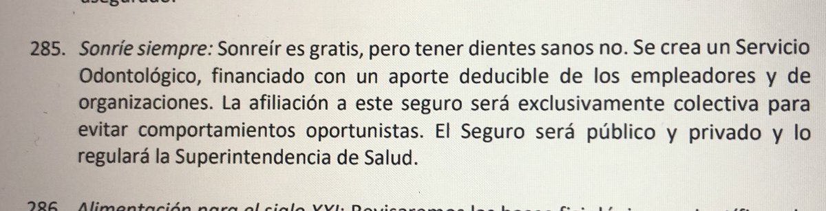 PoliNuss's tweet photo. K alguien m explik cmo mejora esto la salud bucal? K pasa con quienes no tienen empleadores?…los PRAPS odontológicos siguen igual?  @joseantoniokast @RojoEdwards https://t.co/oSr1M4Twb7