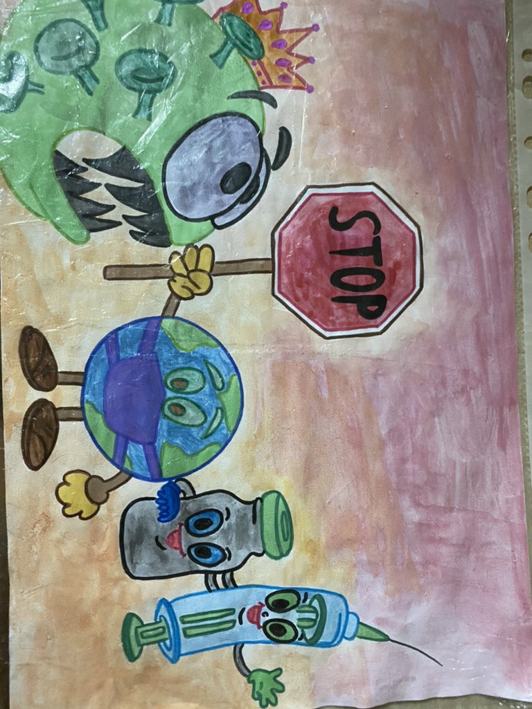 Учащийся 3Г @GbouSosh2_KCh Перепичаев Дмитрий принял участие в районном конкурсе «Вместе против коронавируса!» @samminobr @uprobraz2018