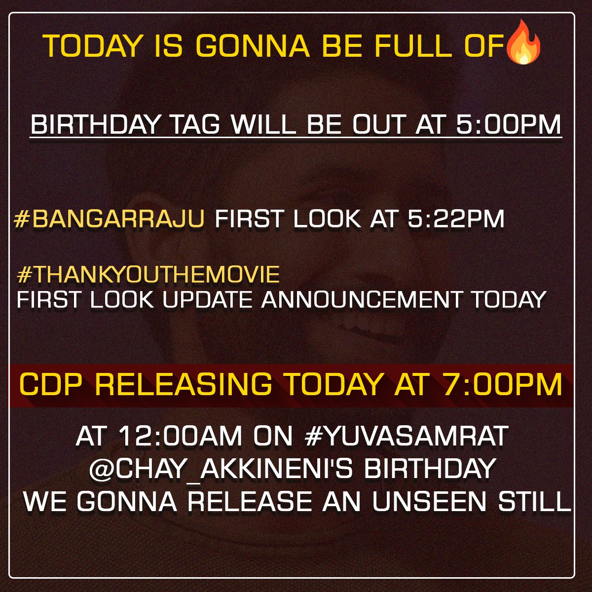 Aaryaprasad's tweet photo. .@chay_akkineni Cults Get Ready Lets Rock 🔥 https://t.co/auXXDxnEwS