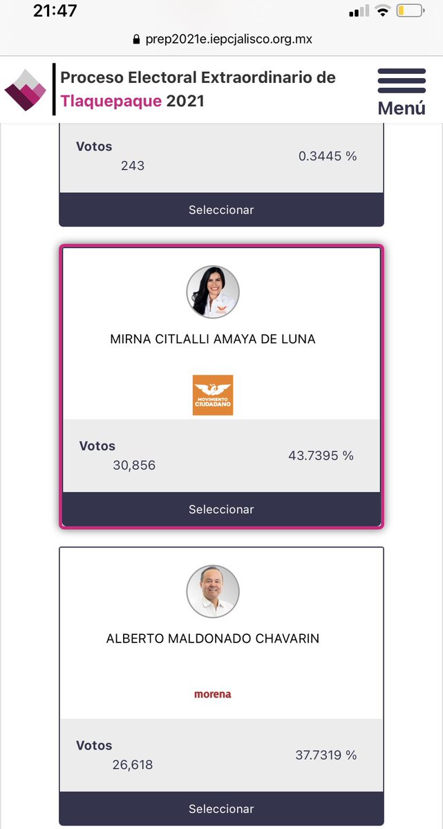 NachisOficial's tweet photo. Con el 68% de avance de actas computado, Tlaquepaque decidió por un gobierno con @CitlalliAmaya al frente. 
¡Enhorabuena amiga! https://t.co/MqvYjmbSnw