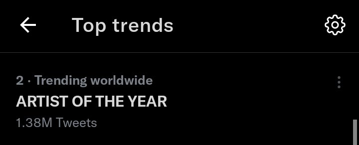 castingvotesBTS's tweet photo. Worldwide Trends: (@BTS_twt)

2. "ARTIST OF THE YEAR" (1.38m tweets)
4. JUNGKOOK - 1.29m tweets
14. BTS PAVED THE WAY- 111k+ tweets

#BTSxAMAs https://t.co/imOJXfhwih