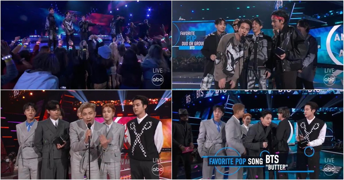 Congratulations to BTS . 💜
Thank you Army !
#AMAsBTS