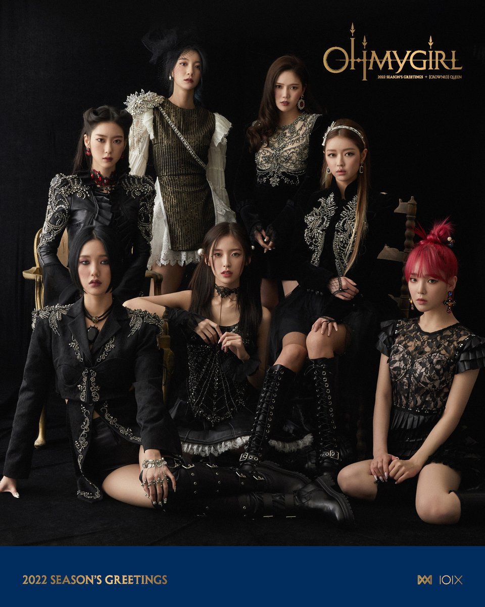 8_OHMYGIRL's tweet photo. OHMYGIRL 2022 SEASON'S GREETINGS [[CROWNED] QUEEN] Group Photo

#오마이걸 #OHMYGIRL #CROWNED_QUEEN https://t.co/IUpijG2Jo4