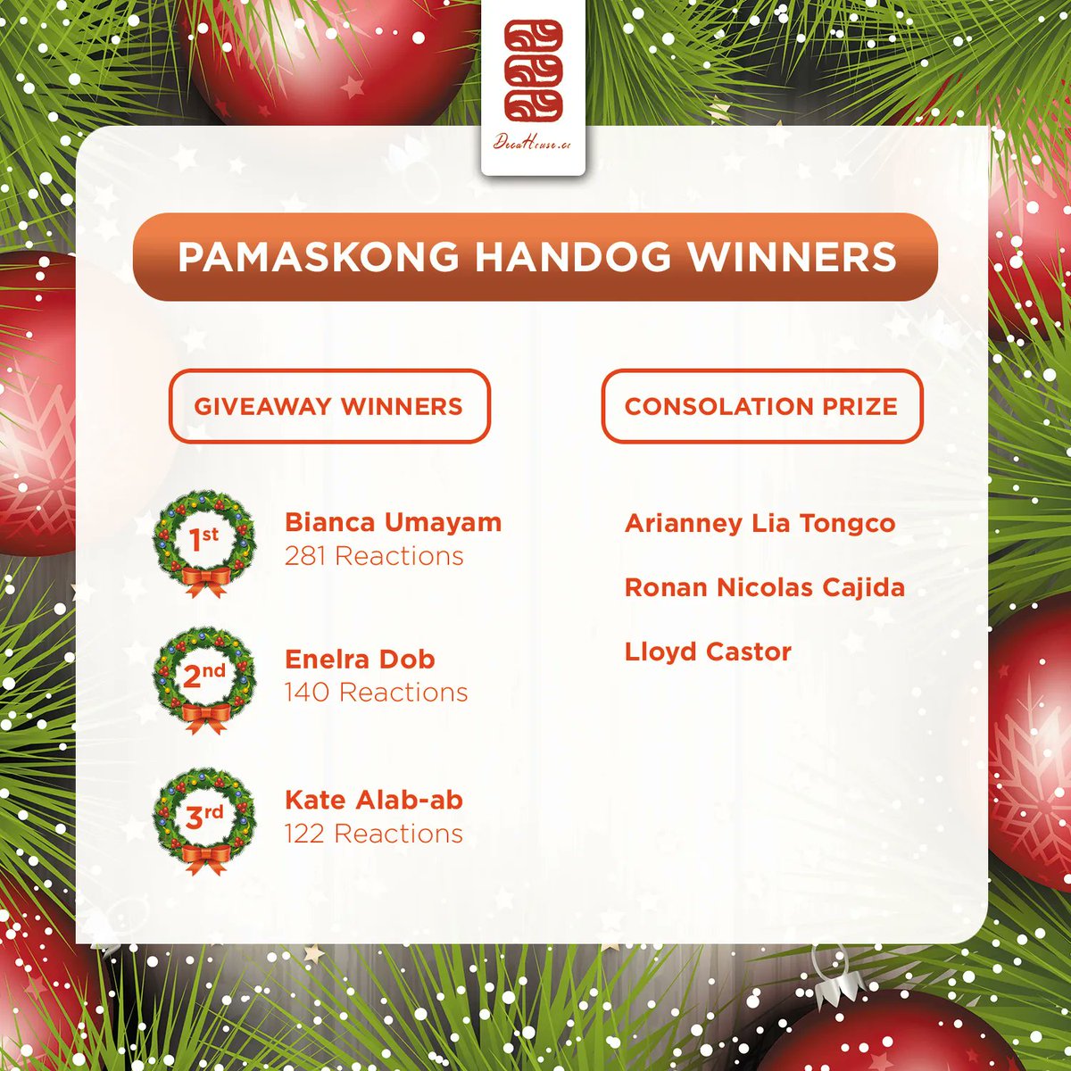 Consolation Prize In Tagalog