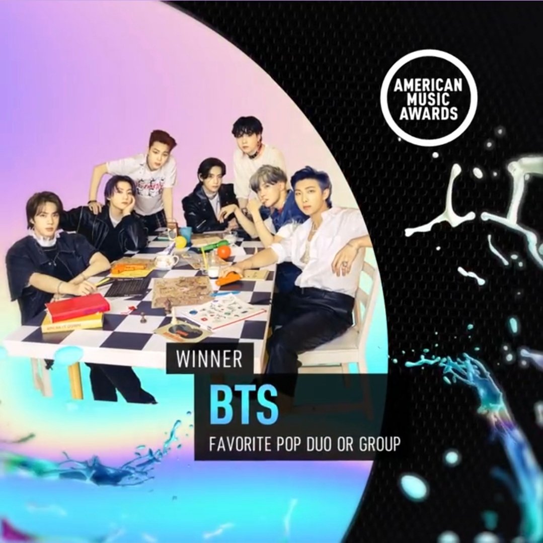 BE7BULLETS's tweet photo. ㅤ

BE7BULLETS UPDATE
[📷] 221121 
────── •ㅤ

We won 3 awards at the 2021 American Music Awards:

- Artist of the Year
- Favorite Pop Duo or Group
- Favorite Pop Song (Butter) ✨

#BE7TANTV #RIGEL #ARJEY #KIANO #RAHESSA #JIMON #ZION #JEKAA

ㅤ https://t.co/ZwEvtpWzme
