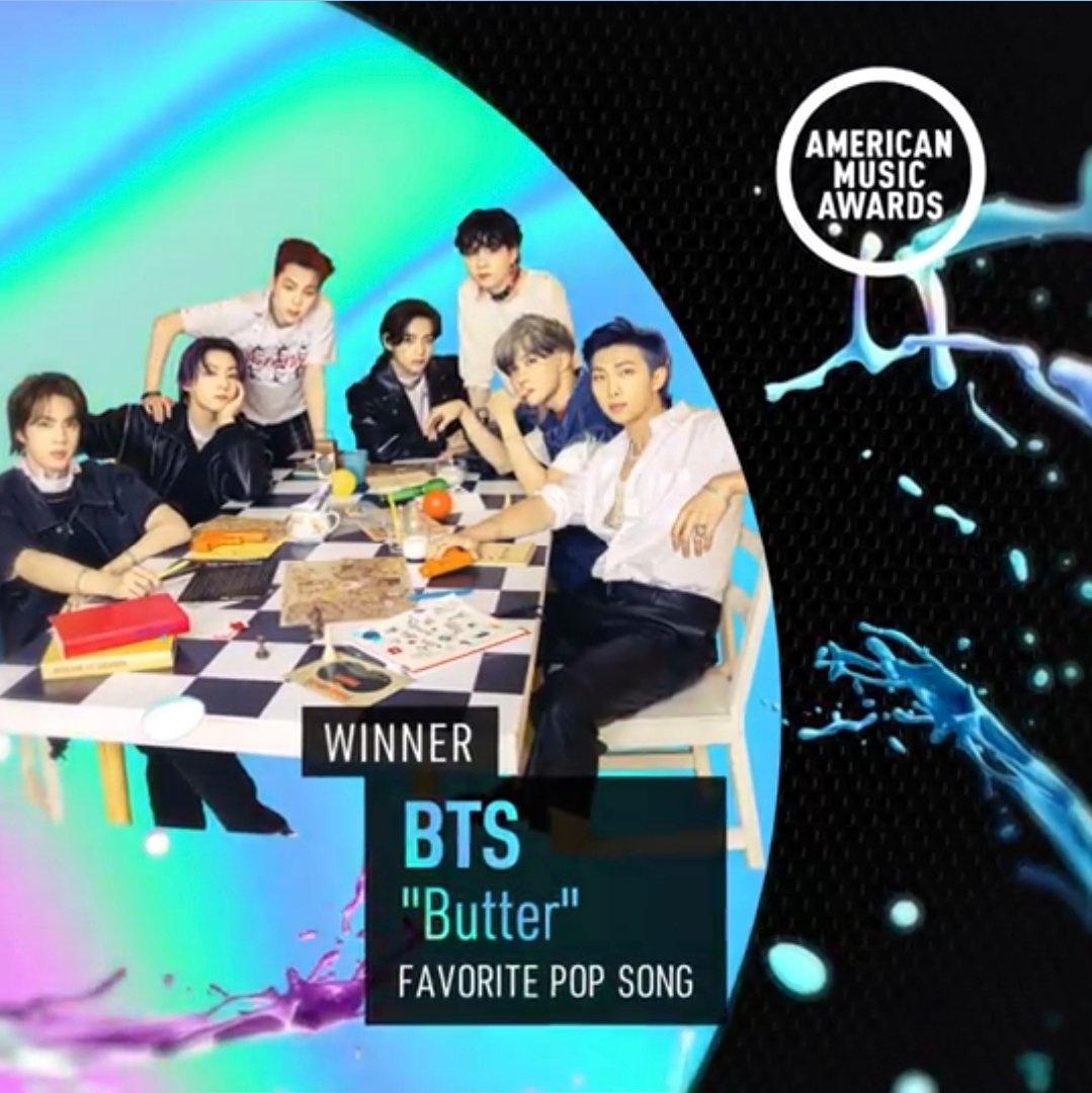 BE7BULLETS's tweet photo. ㅤ

BE7BULLETS UPDATE
[📷] 221121 
────── •ㅤ

We won 3 awards at the 2021 American Music Awards:

- Artist of the Year
- Favorite Pop Duo or Group
- Favorite Pop Song (Butter) ✨

#BE7TANTV #RIGEL #ARJEY #KIANO #RAHESSA #JIMON #ZION #JEKAA

ㅤ https://t.co/ZwEvtpWzme