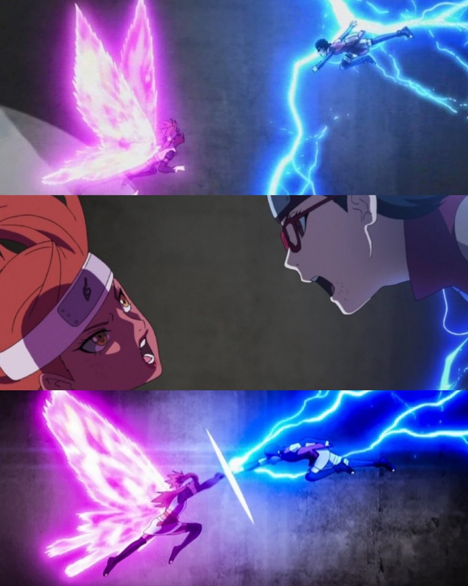 Hyperlion333's tweet photo. Those who have been seeing Boruto since the beginning know how important was this fight between these 2. It really showed how both have developed as characters too
#Boruto #sarada https://t.co/KRhQAOFmAi