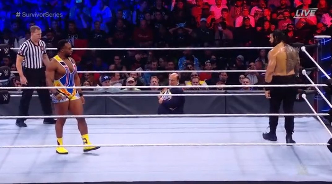 elite_bros's tweet photo. ¡HORA DE LA LUCHA ESTELAR!

EL CAMPEÓN DE WWE SE ENFRENTA AL CAMPEÓN UNIVERSAL

BIG E VS ROMAN REIGNS

#WWE #SurvivorSeries https://t.co/RwmJbwyc9U