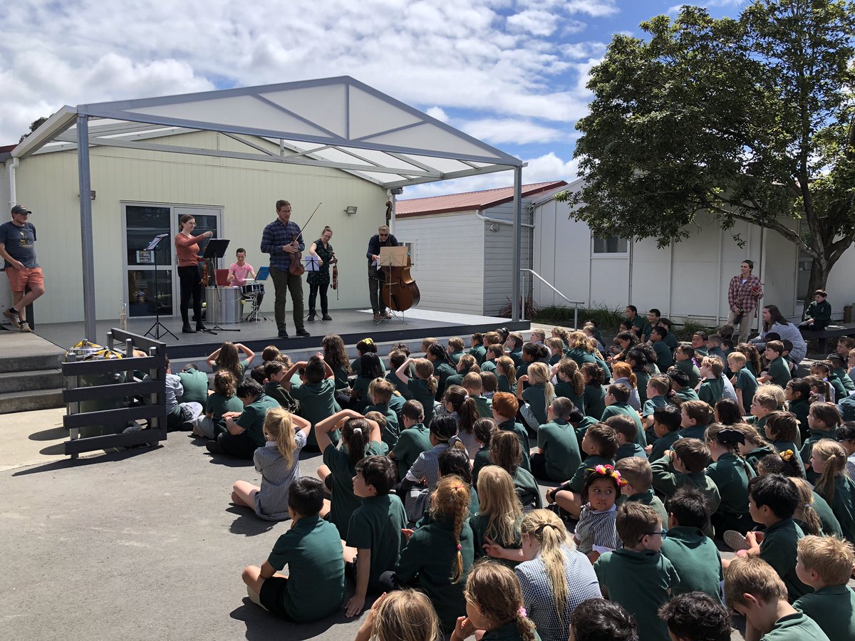 koru4bromley's tweet photo. What an amazing day!!! Starting off with breakfast and goodies courtesy of @crusadersrugby. 
Followed by our first Samba session with the CSO, jellybeans music and then a performance by the CSO at the end of the day! We are so grateful! #bromleyschoolnz https://t.co/0LITTGbzUg