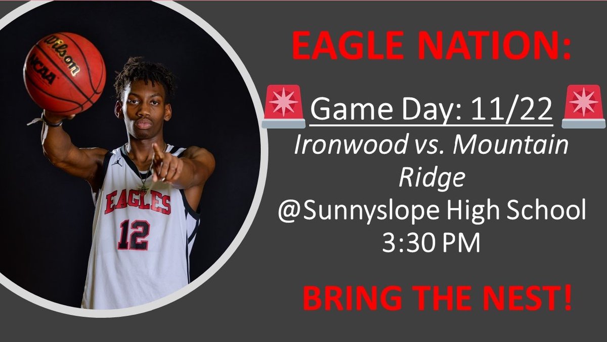 ihseagleshoops's tweet photo. 🦅Eagle Nation:🦅
🚨Gameday Tomorrow🚨
🗓November 22
📍Sunnyslope
🏀3:30
🎟VS. Mountain Ridge
📹Livestream: https://t.co/XvPD91I5y9 https://t.co/GPpVogOi8v