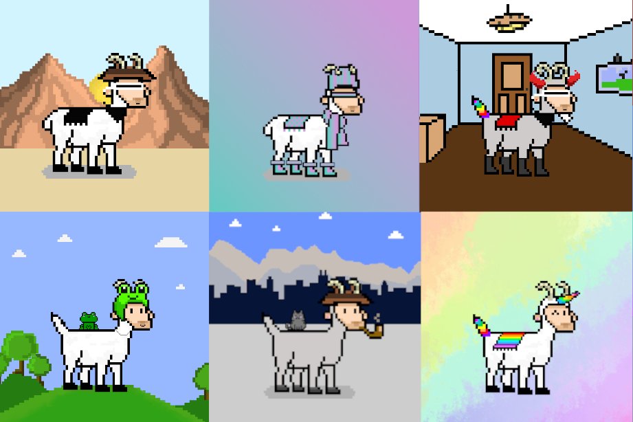 Hello, goats!!

We are opening up an OG Whitelist for our Female goat Mint next week on Sunday.

All you have to do 👇
➡️RT, ❤️ and tag a friend
➡️Post the proof in our OG-Proof channel in our discord

This opportunity is only open to the first 200 people who complete it. MEHH