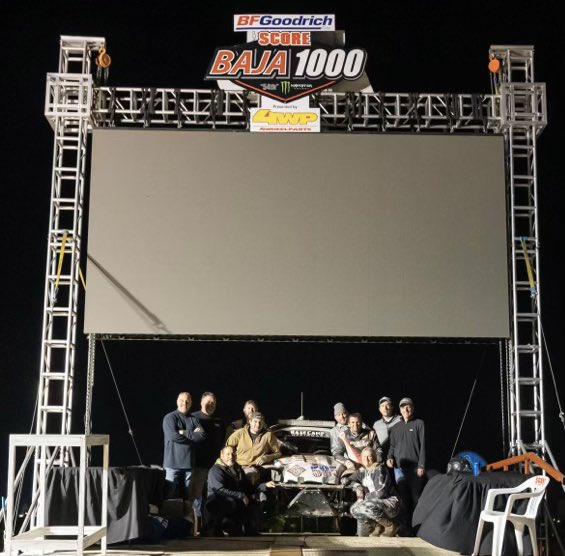 Sheriff_Baxter's tweet photo. 3 time’s a charm; 63 hrs 47 min to travel 1227 miles in the worlds toughest off road race. Crashes, broken parts, digging, pushing, mountains, rocks, dirt & “SILT” in a VW, 4 cylinder, 2 wheel dr! Now we are Baja 1000 Finishers! Congrats to Matt for building car & team! #team585 https://t.co/lTLXp4As20