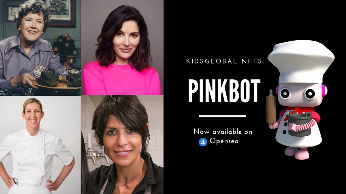 Kidsglobal1's tweet photo. We are excited to announce an exclusive #nft drop for the fabulous #womenchefs #womanchef out there.
Share and tag a female friend who is a fabulous baker or chef!
#NFTLAUNCH #NFTs
#nftgiveaways
#nftart
#nftcollection
#nftcommuity
#opensea #OpenSeaNFT #openseanfts https://t.co/cZN9iiDsFX