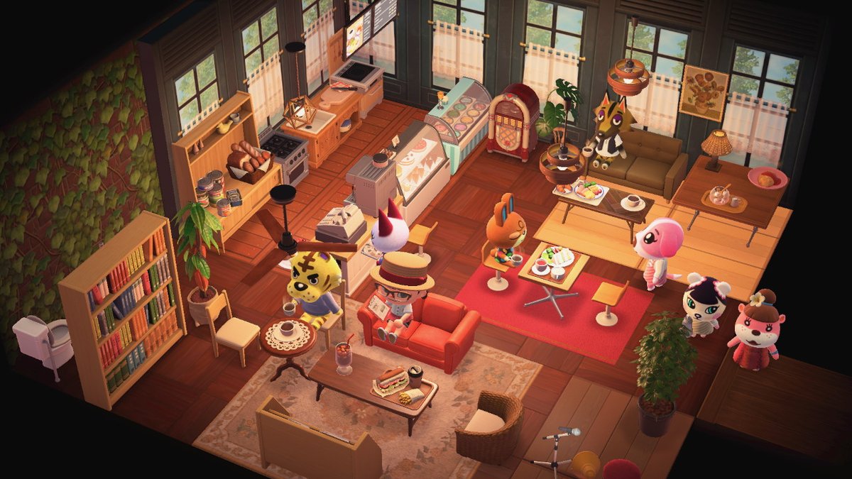 kimukakugohan's tweet photo. central perk?! #AnimalCrossing #ACNH #NintendoSwitch https://t.co/ZDCZNYuA2u