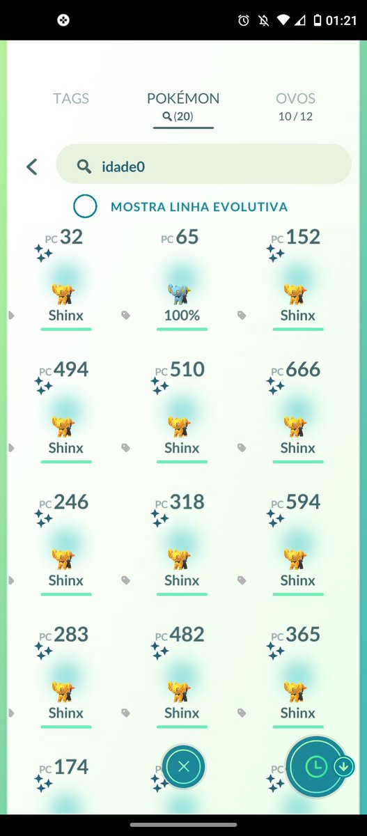 Resultados de hoje! 

- XP: 2.540.000
- Capturas: 1.440
- Shiny: 19
-100%: 1

Esses foram os meus resultados de hoje no evento pessoal, tive algum problemas por questão de bateria, e não tive tanta sorte assim com shiny!

#PokemonGO #PokemonCommunityDay #Pokemon