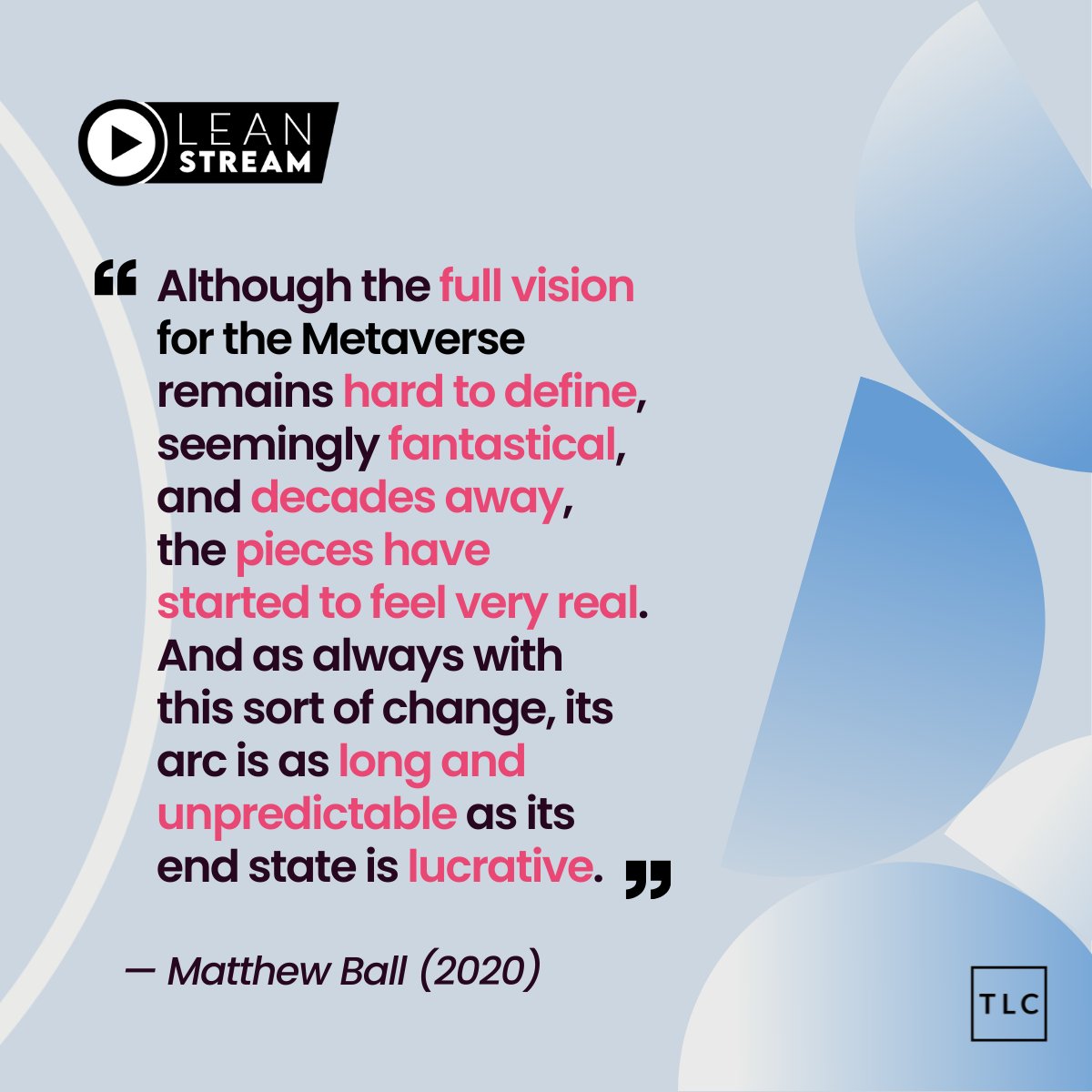 bemorelean's tweet photo. The coming together of the #metaverse will mark the start of an epoch—not just in terms of #technology, but also culture. Will you be in, or out?
It’s not too late to sign up for our latest #LEANSTREAM webinar. Register here 👉 https://t.co/ezvxW3ceSL https://t.co/Ew58554GKY