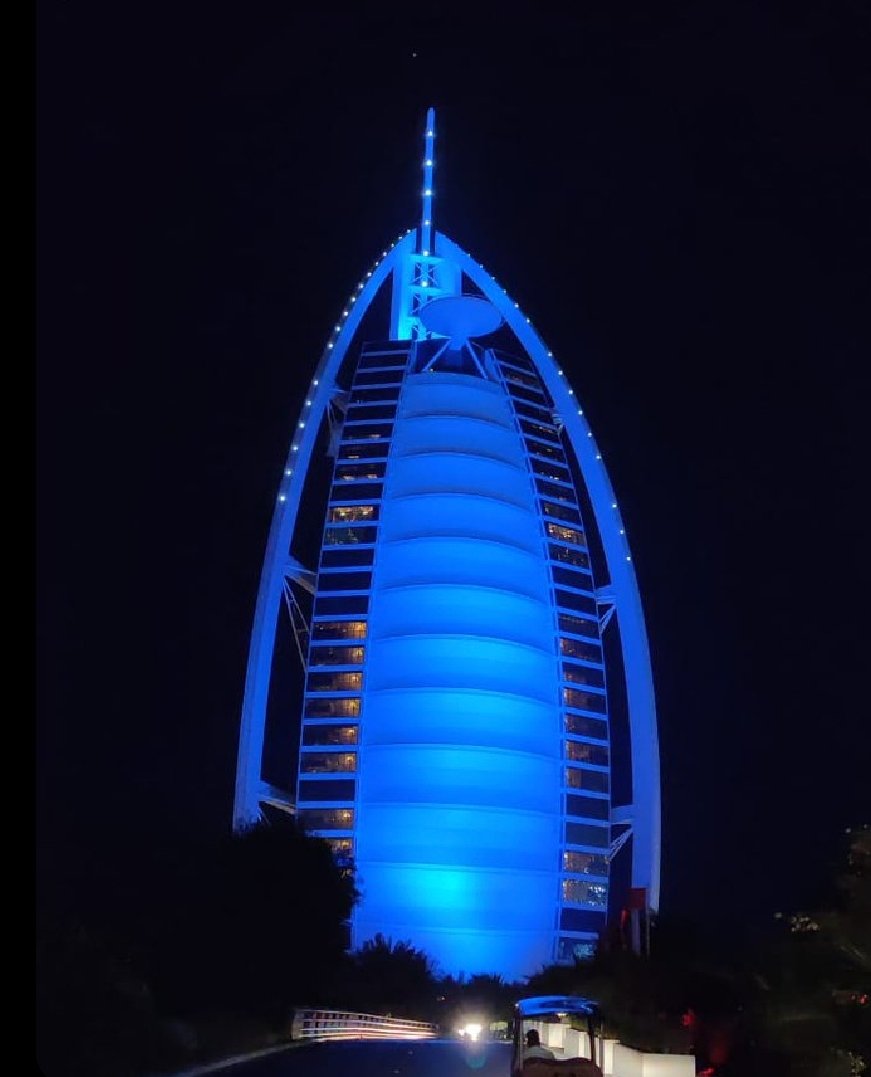 jakuzzee's tweet image. Around the world, iconic monuments turned blue to celebrate #WorldChildrensDay ..... here are photos of some of those monuments including our very own #Kigali Convention Center :) 

 #EjoniNjye 
#Rwanda 
#RwOT