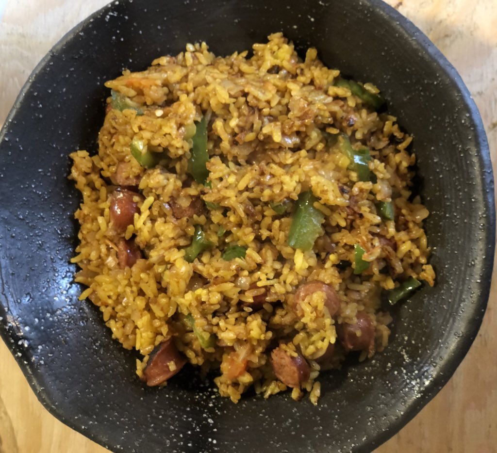 自家製ケイジャンスパイスのジャンバラヤ作製
#atmosfood