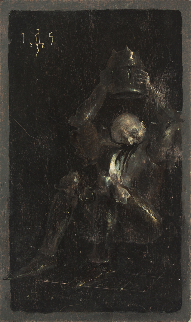 DenisForkas's tweet photo. Fever dream of a knight being devoured by his armor, 05.11.15
Acrylics on paper
#forkas #denisforkas #dream #knight #armor #macabre #agony #nightmare https://t.co/oTc3gQcH7n