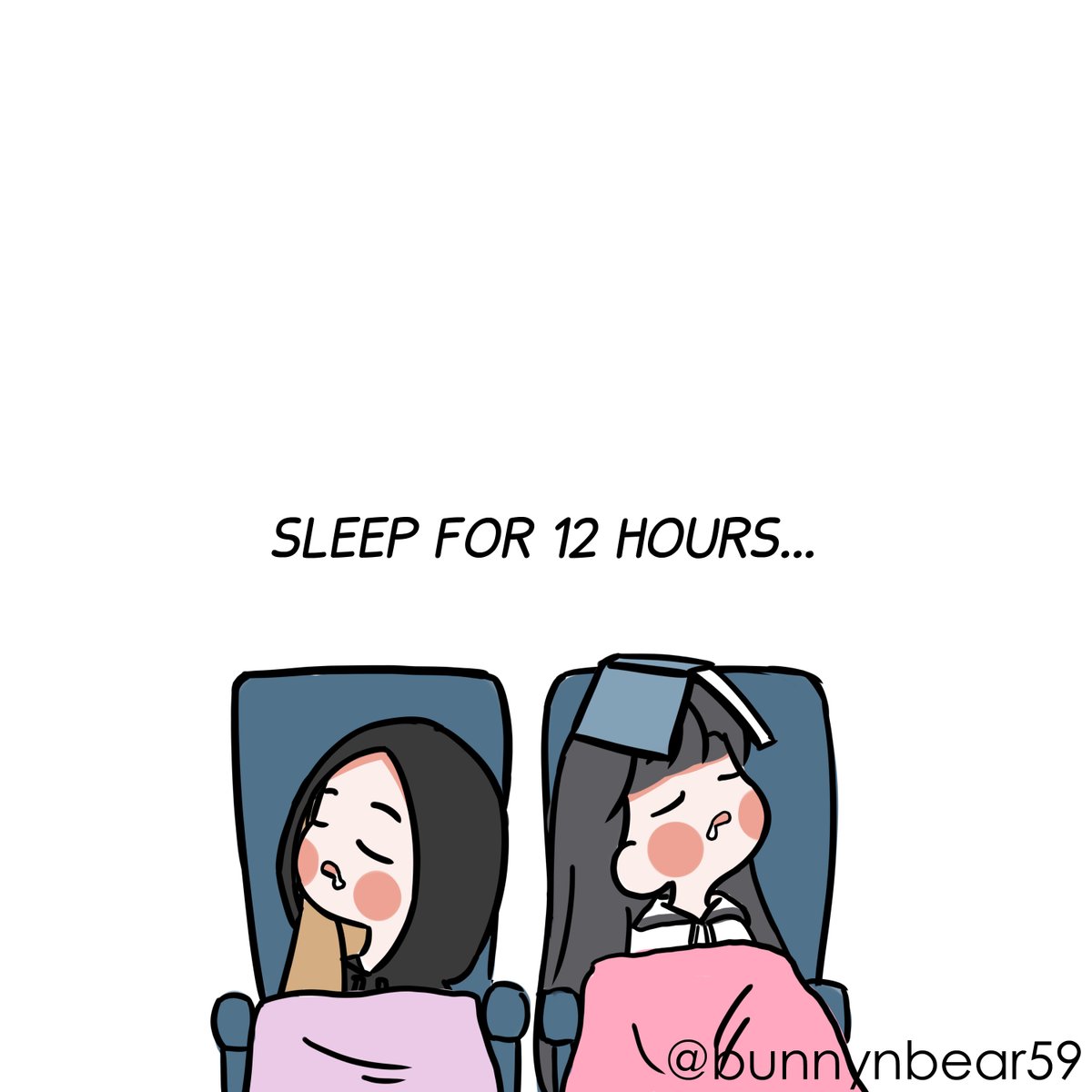 bunnynbear59's tweet photo. Minjeong brought a book in case she would get bored on the long flight and ended up sleeping for 12 hours with Ningning, these two kids :D https://t.co/gx5MpSdJFQ