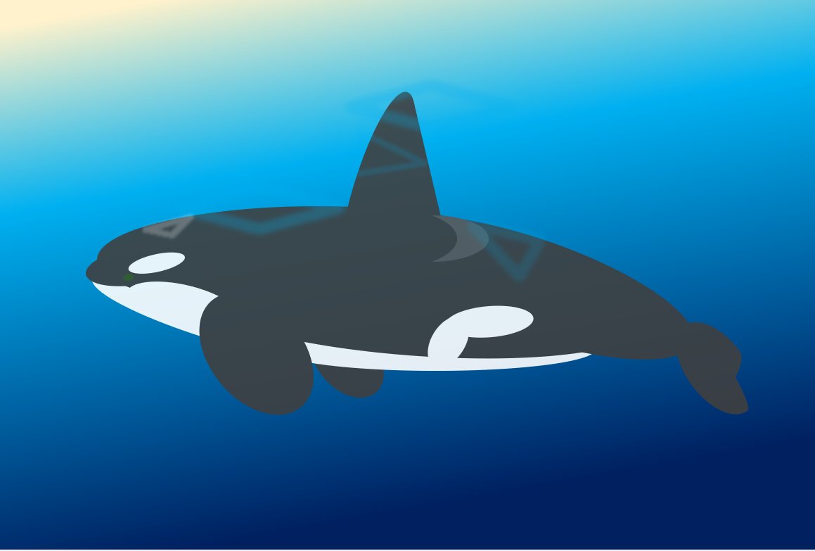 aicareerv's tweet photo. スタッフの横山です。
Wordの図形で描いたイラストです。
＊その中で水の生き物を紹介します＊
#Word #イラスト #海 #青 #アクアリウム #生き物　
#パソコン教室 https://t.co/iz50ayhd1O