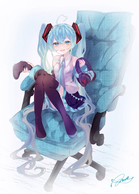 #いいツインテールの日
といえばミクさん 