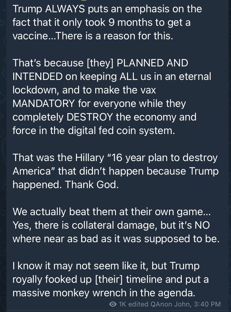 2022_Karma's tweet photo. QAnon John โrah rah Trump is good he played 5D chess and destroyed them all.โ https://t.co/QMjjHZRnm2