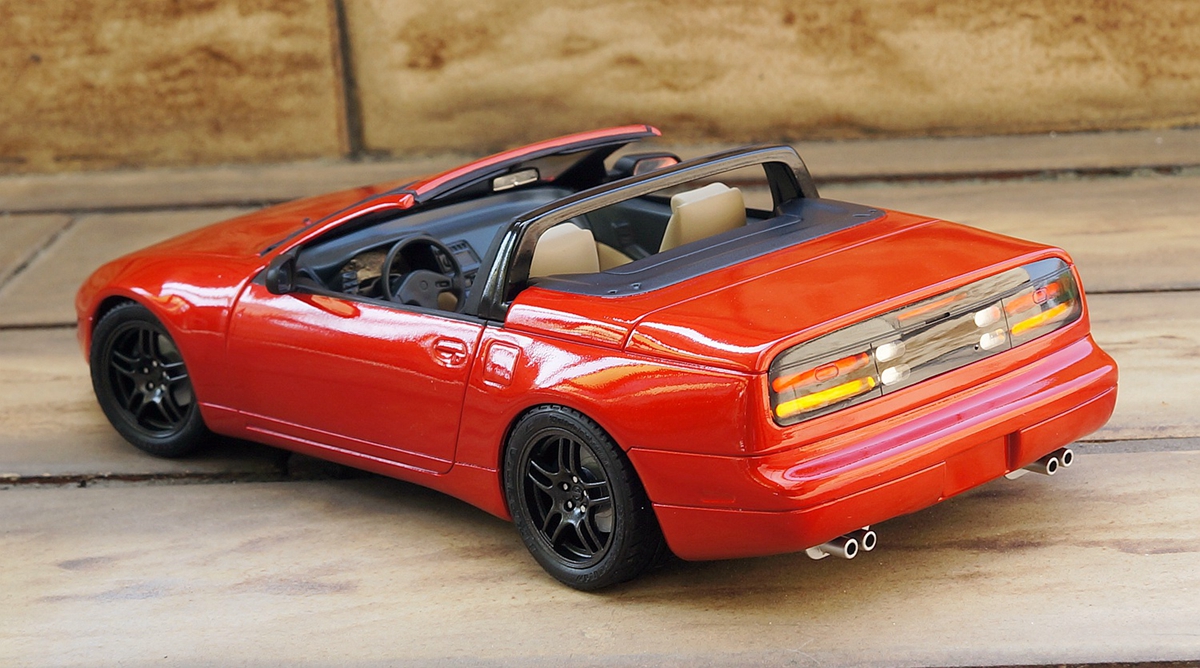 フジミ 300ZX コンバーチブル完成 ホイールはR33純正に変えた以外は
