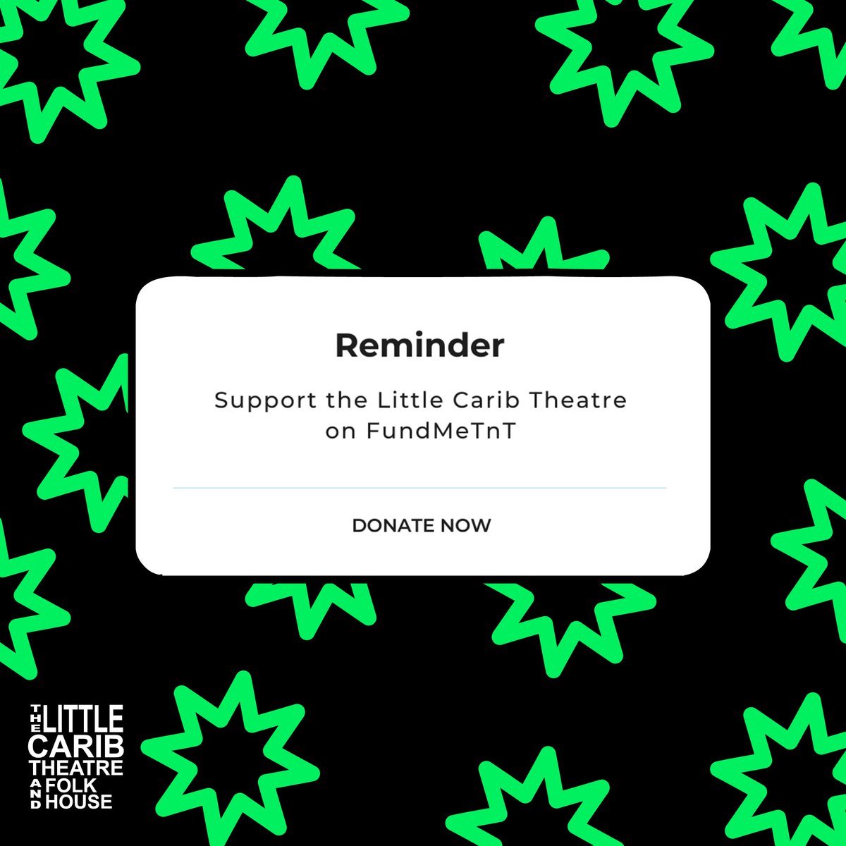 TheLittleCarib's tweet photo. Support The Little Carib Theatre on Fund Me TnT. No donation is too small! Donation link is in our bio.

#rewardwednesday #theatrelife #fundmetnt #donations #dance #sing #TrinidadandTobago #fundraiser #performance #thelittlecaribtheatre #supportlocal #savehearts #savetheartists https://t.co/JHu3Q8ZURo