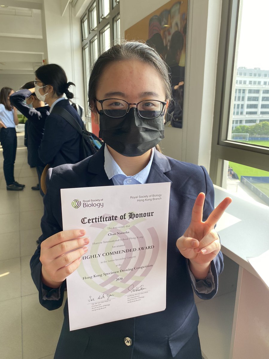 HHKSAnderson's tweet photo. Congratulations to Aryaa and Natasha for being highly commended in the HK Specimen Drawing Competition and to Rachel for competing in the Inter-school Equestrian Challenge! Looking forward to more wonderful achievements in the rest of the term! https://t.co/182y0yJ8jv