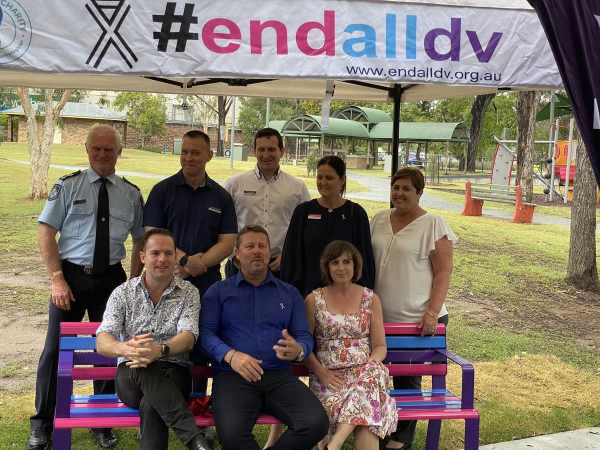 teamendalldv's tweet photo. Congratulations to the Jimboomba community on your new Endalldv bench opened on Endalldv Day. Together we can #Endalldv https://t.co/HTccn1Ysjh