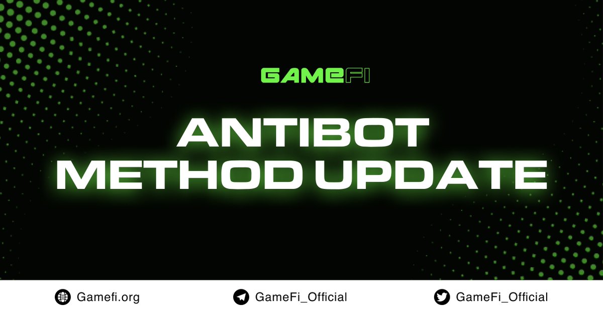 GameFi_Official's tweet photo. 🚨NEW ANTIBOT METHOD ON GAMEFI ‼️

Dear #GameFi community, 
👏We are delighted to introduce hCaptcha as our new antibot method on our launchpad. 

🔰The new antibot system will be available from The Killbox Game’s IGO event today.

Details: https://t.co/S8zKf1H9gU

$GAFI https://t.co/0AgIuFG970