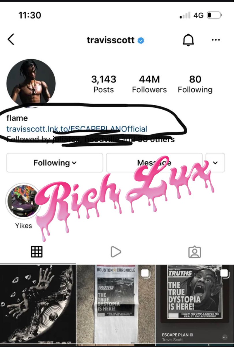 Guess he’s over it. Sociopath Travis scott updated his Instagram bio to link to his new song.

#TravisScott #travisscottconcert