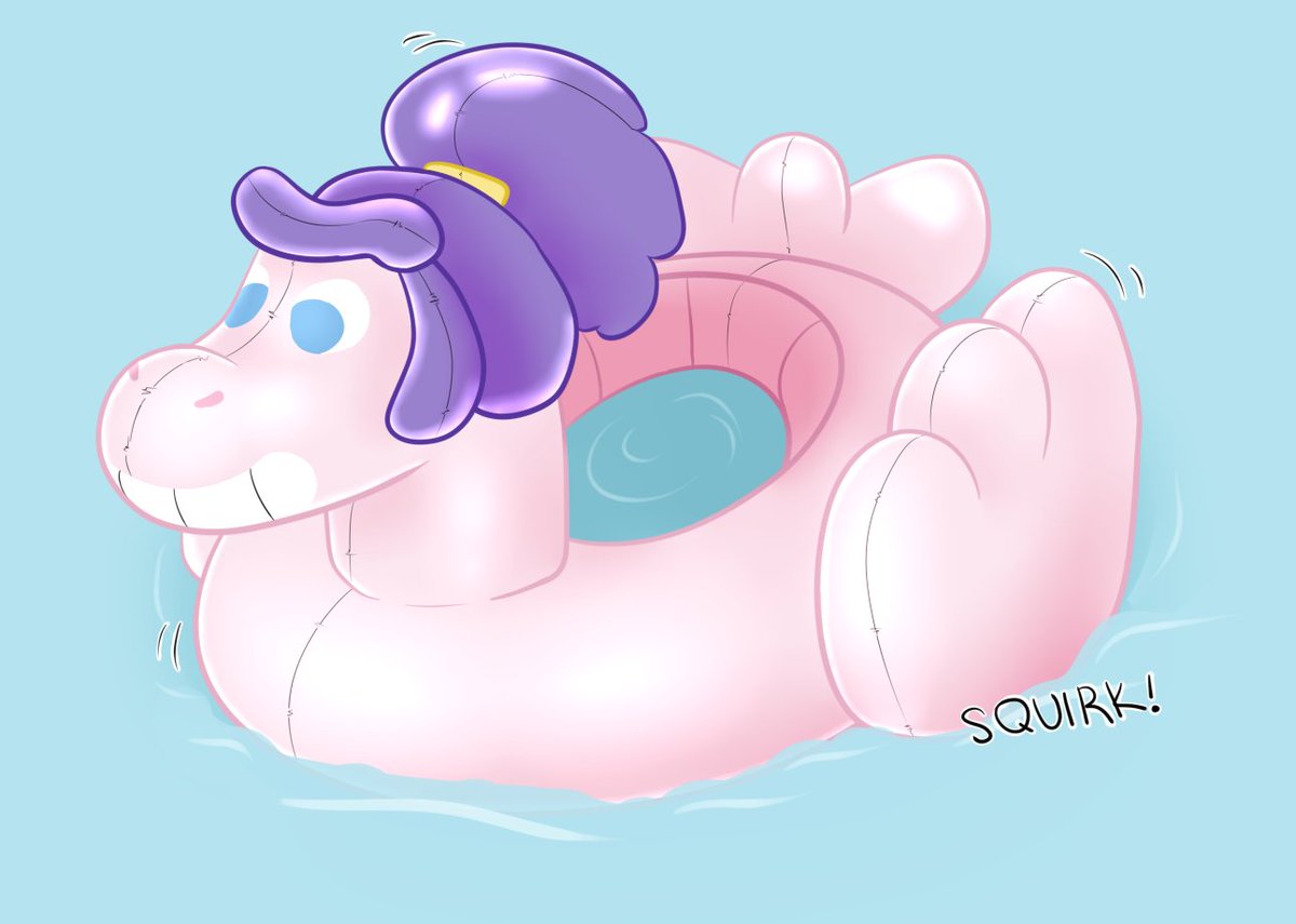 puffynpoofy's tweet photo. it's cold outside but luckily there are still indoor pools! squeak https://t.co/83xeg7EltU