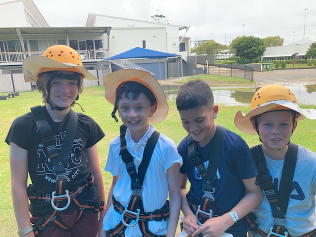 Year 5's having a fabulous day at camp at Tallebudgera.