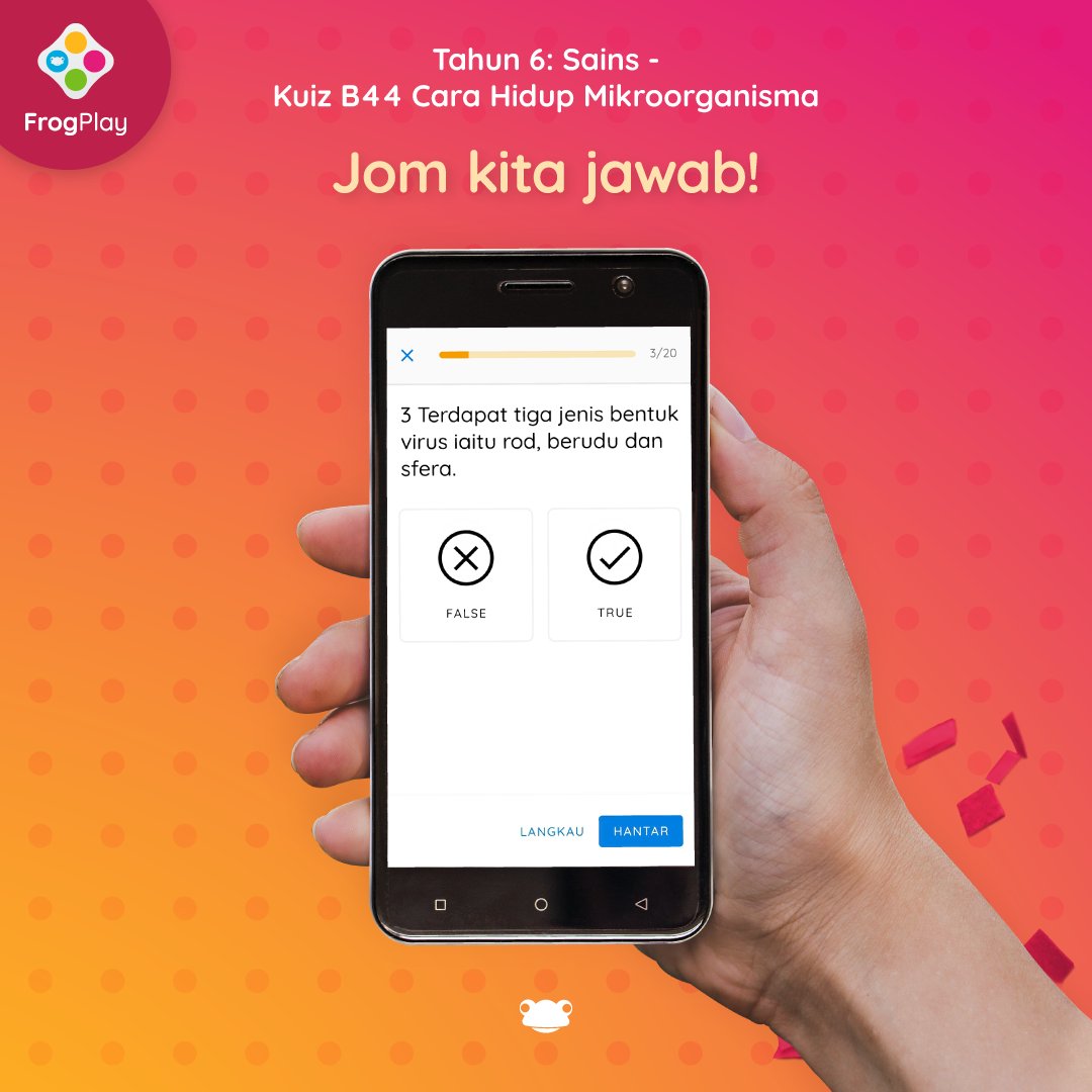 FrogAsia's tweet photo. Ramai murid masih keliru tentang topik sains ini 😥
Jom jawab soalan kuiz ini! Komen jawapan anda di ruangan komen!!💪🏻Gunakan #FrogPlay dan untuk ‘check’ jawapannya!  
📲Muat turun aplikasi FrogPlay dari Google Play Store atau Apple App Store. 
#education #pdpr #belajardarirumah https://t.co/yZXN8Ye1WM