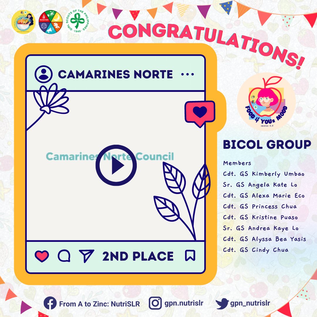 gpn_nutrislr's tweet photo. "Dreams are what we work for success."
We want to congratulate you because you did great for this activity!! Round of applause. 👏👏
We are indeed grateful to all the girls who accepted the #BoostNutritionChallenge. 

#Food4YOUrMood2
#GirlPoweredNutrition
#FromAtoZincNutriSLR https://t.co/Aj1cXVUwj3