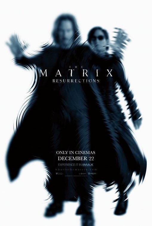 CineBinger's tweet image. New posters for ‘The Matrix Resurrections’ has been released. 

Directed by Lana Wachowski.

With: Keanu Reeves, Carrie-Anne Moss, Jada Pinkett Smith, Yahya Abdul-Mateen II, Jessica Henwick, Jonathan Groff, Neil Patrick Harris, Priyanka Chopra Jonas, and Christina Ricci.