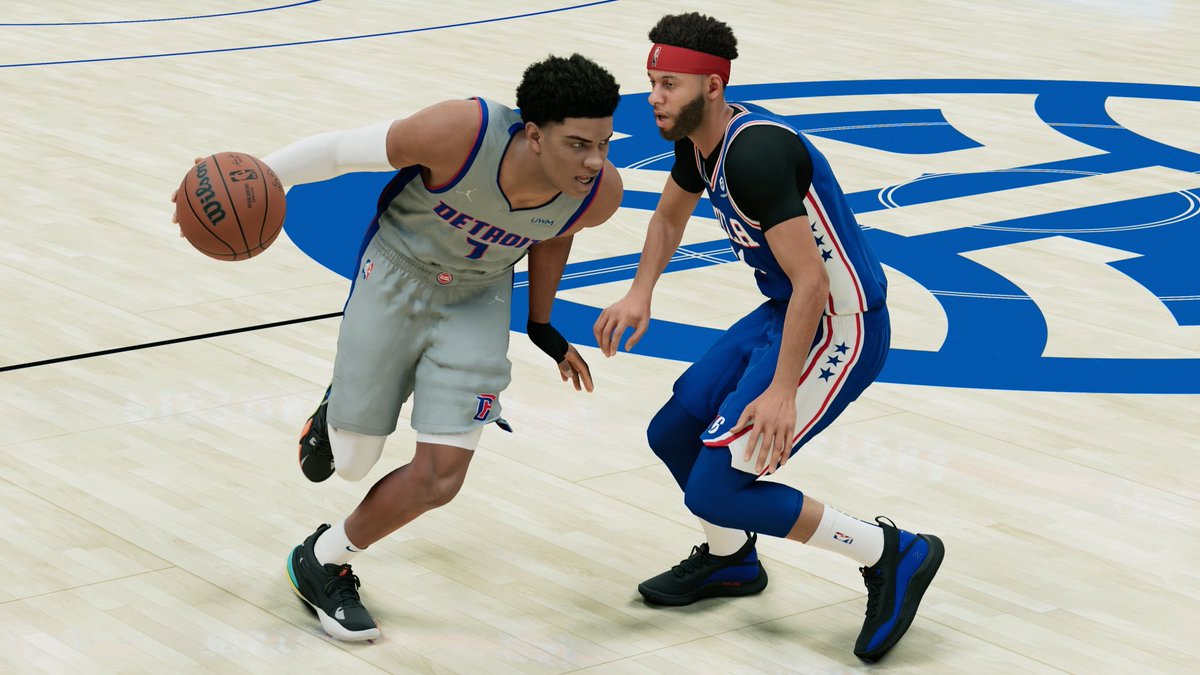 TicoisTocory's tweet photo. I finished 2 teams tonight on PS5. The 76ers & The Pistons. Here's a screenshot of Killian Hayes and Seth Curry with my latest ATD update. This is a WIP.
#NBA2K22 #NBA2K22ATD #TicoisTocory #NBA2K22Update https://t.co/PoQJwvDQd2