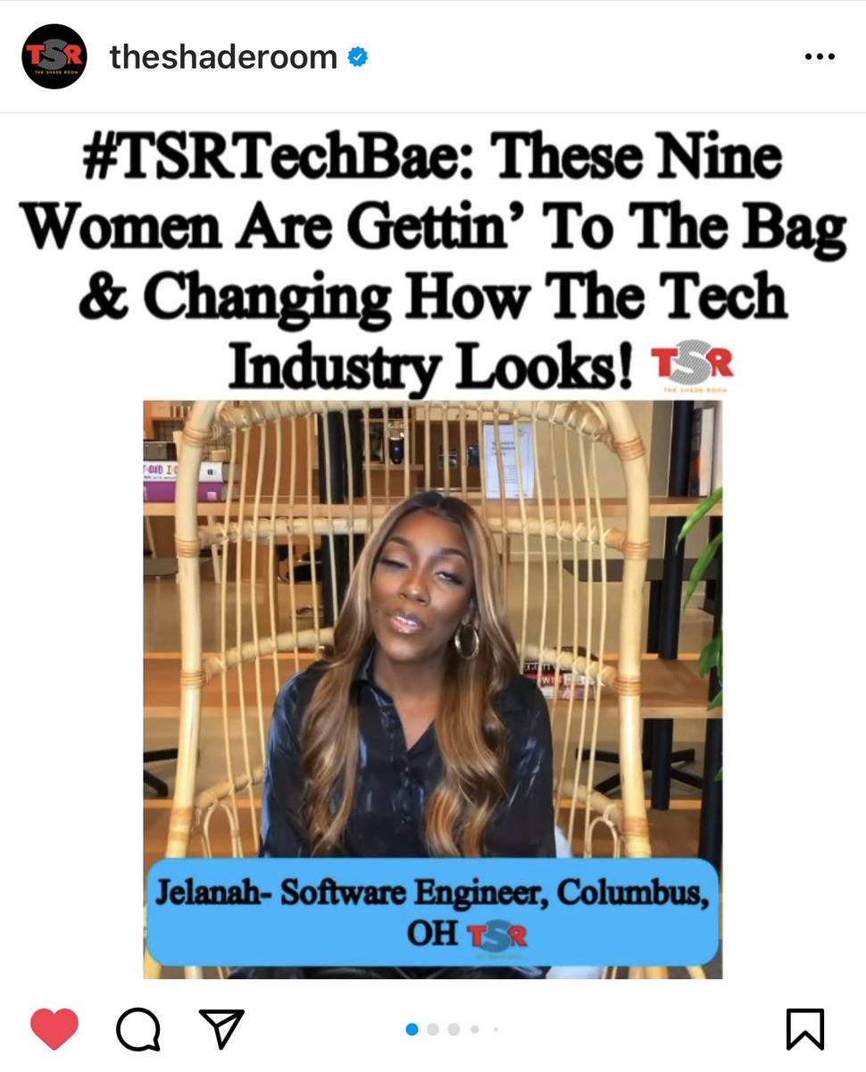 jelanah_'s tweet photo. Ya gworl made it to @TheShadeRoom 🥺💗💫 

#BlackTechTwitter #BlackInTech

The full video is up on my channel!!
https://t.co/nwo0rqIh8J https://t.co/bGQAMILJsg