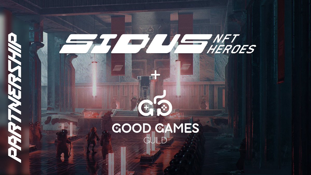 Building the gaming industry of the future, together!🤝 SIDUS HEROES is partnered with <a href="/goodgamesguild/">Good Games Guild</a>, a gaming hub that aims to create the largest virtual world economy.

The beginning of a long and productive collaboration!
#partnership #NFTGaming #P2E #SIDUSHEROES