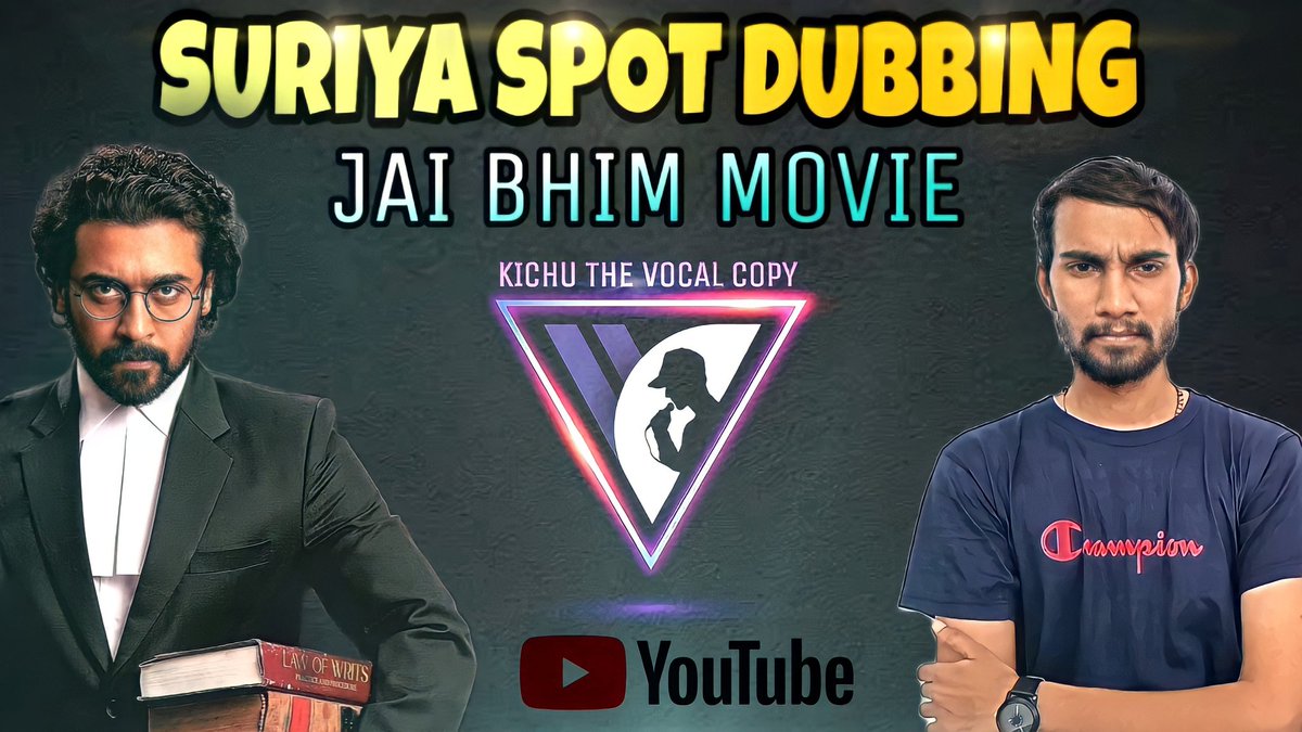 KichuZeek's tweet photo. SURIYA ANNA voice imitation spot dub from jai bhim 🎤
@Suriya_offl
@rajsekarpandian
@_JaiBhim_
#JaiBhimOnPrime
#Suriya
#suriyafan
@AKSFWA1

https://t.co/K4FkeCGstD https://t.co/ctJJ9gZedy