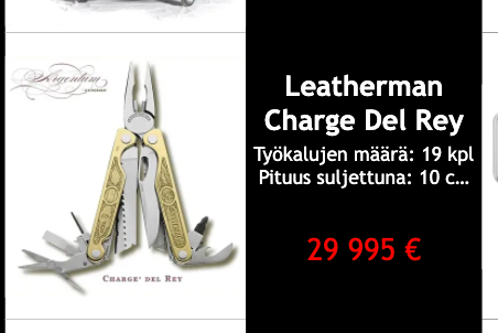 KValisaari's tweet photo. Huomenta maanantaihin ja uuteen viikkoon, nyt leatherman kaupoilla saa aika edullisesti 😉 #työkalu #leatherman #valostore https://t.co/gG3tBBbrud