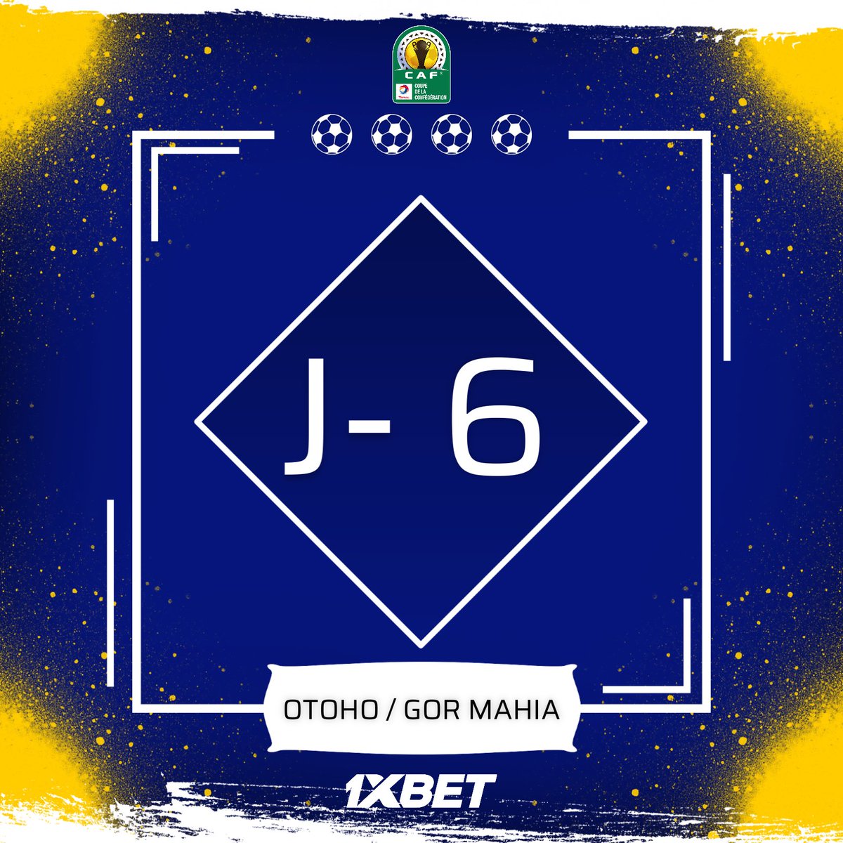 asotoho1's tweet photo. | Bonjour 👋 

| Lundi 🗓

| Semaine de match ⚽️ 

| Jour J-6 🔥

| Positive Spirit 

#CCCAF #OtohôGorMahia

🔵🟡 https://t.co/Abe5EpjjW6